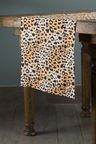 Specialty Cheetah table runner